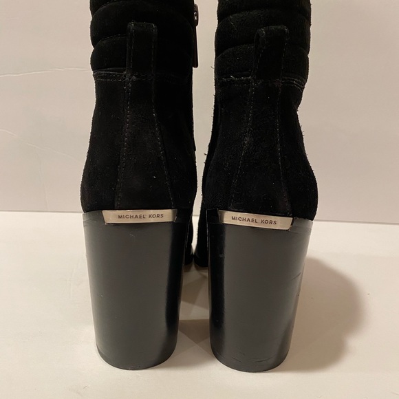 Michael Kors thatcher ankle boots suede black 6 M - Picture 6 of 11